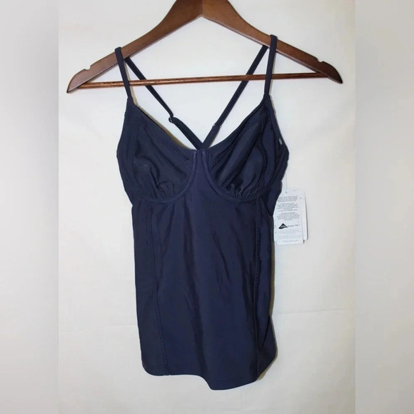 NWT Women’s Athleta Kaimana Tankini Bathing Suit Swim Top Size 32 D/DD Tall - Picture 1 of 15
